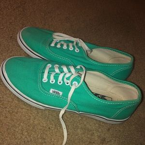 Teal vans